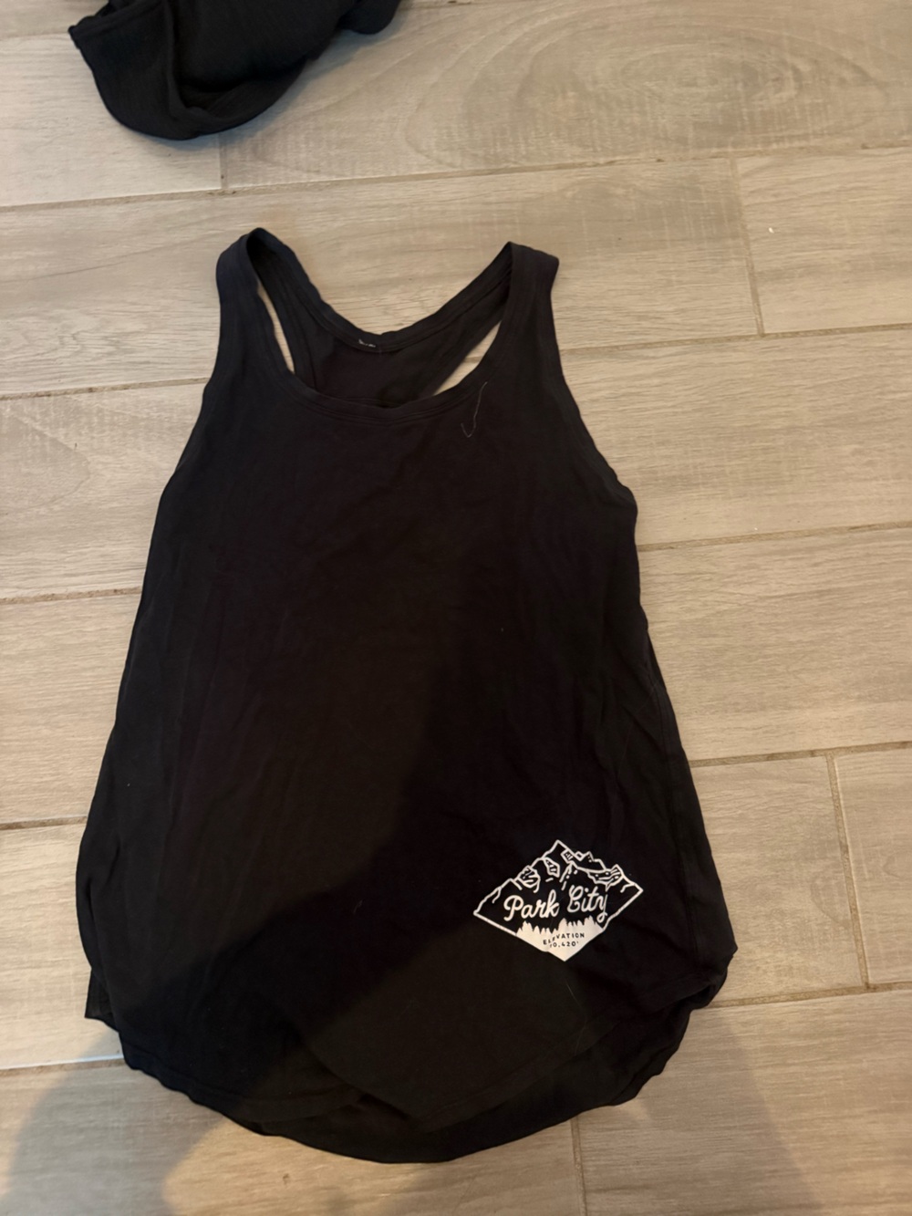 lululemon athletica Black Racerback Tank Top